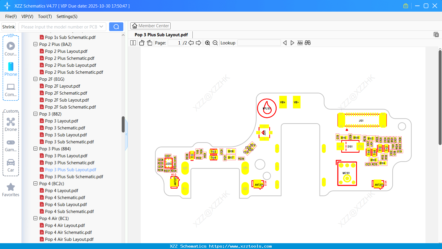 Tecno Pop 3 Plus Sub Layout